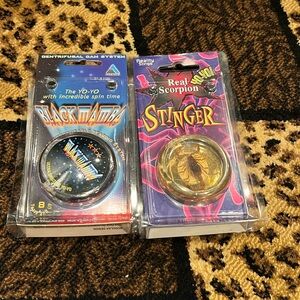 Two very rare vintage yo-yos. Very, very rare.